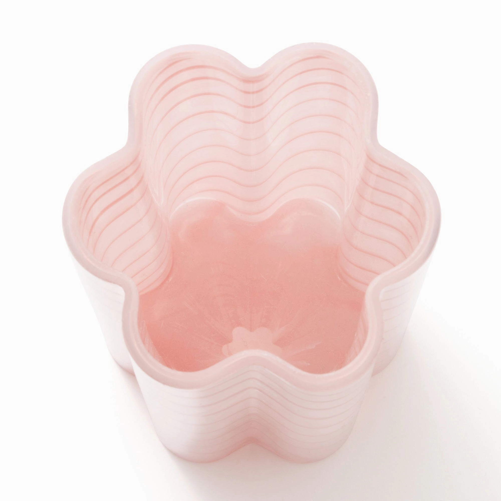 Flower Stripe Flower Vase Light Pink