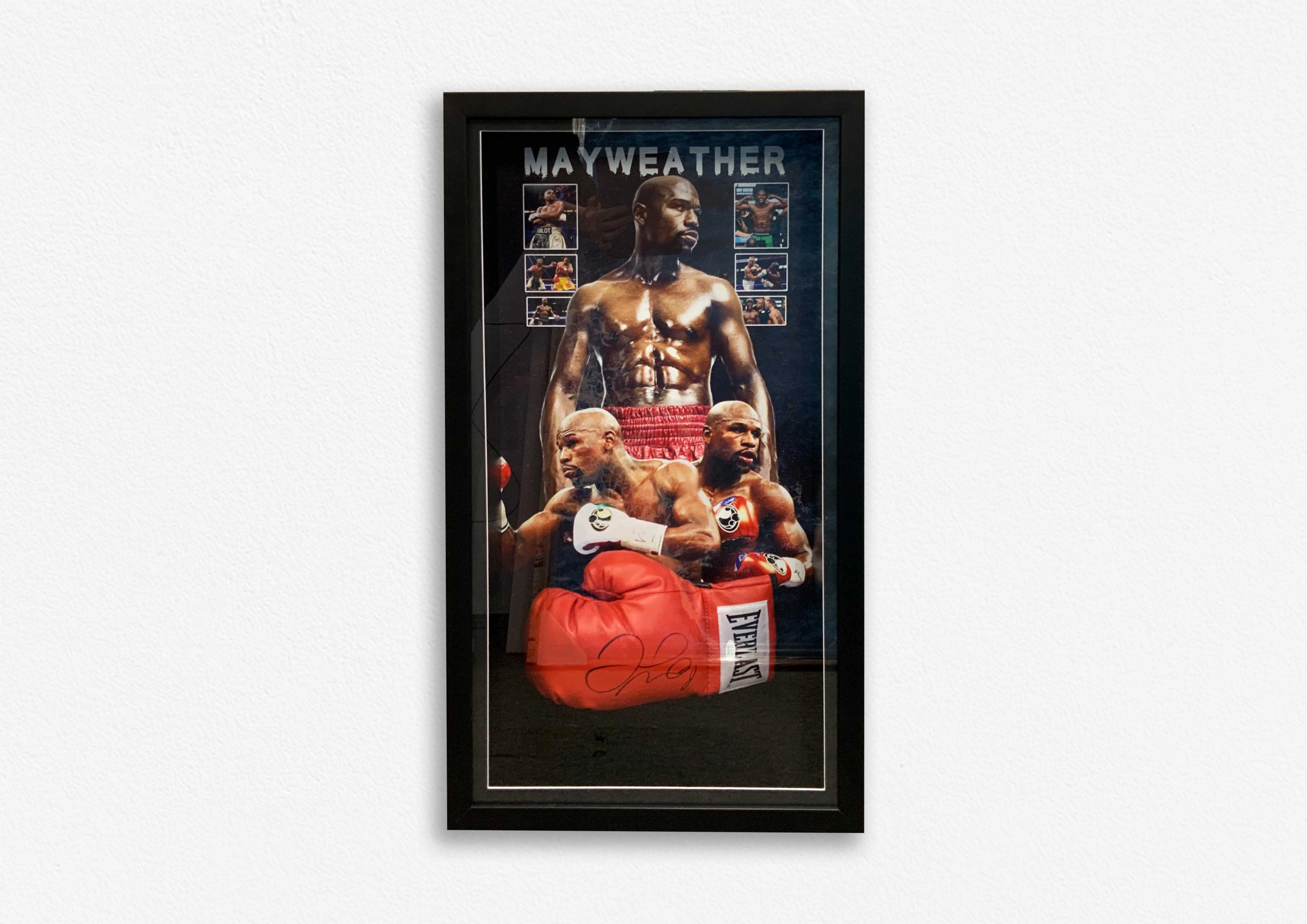 Floyd Mayweather Hand Signed Glove - Framedhandmade souvenirs