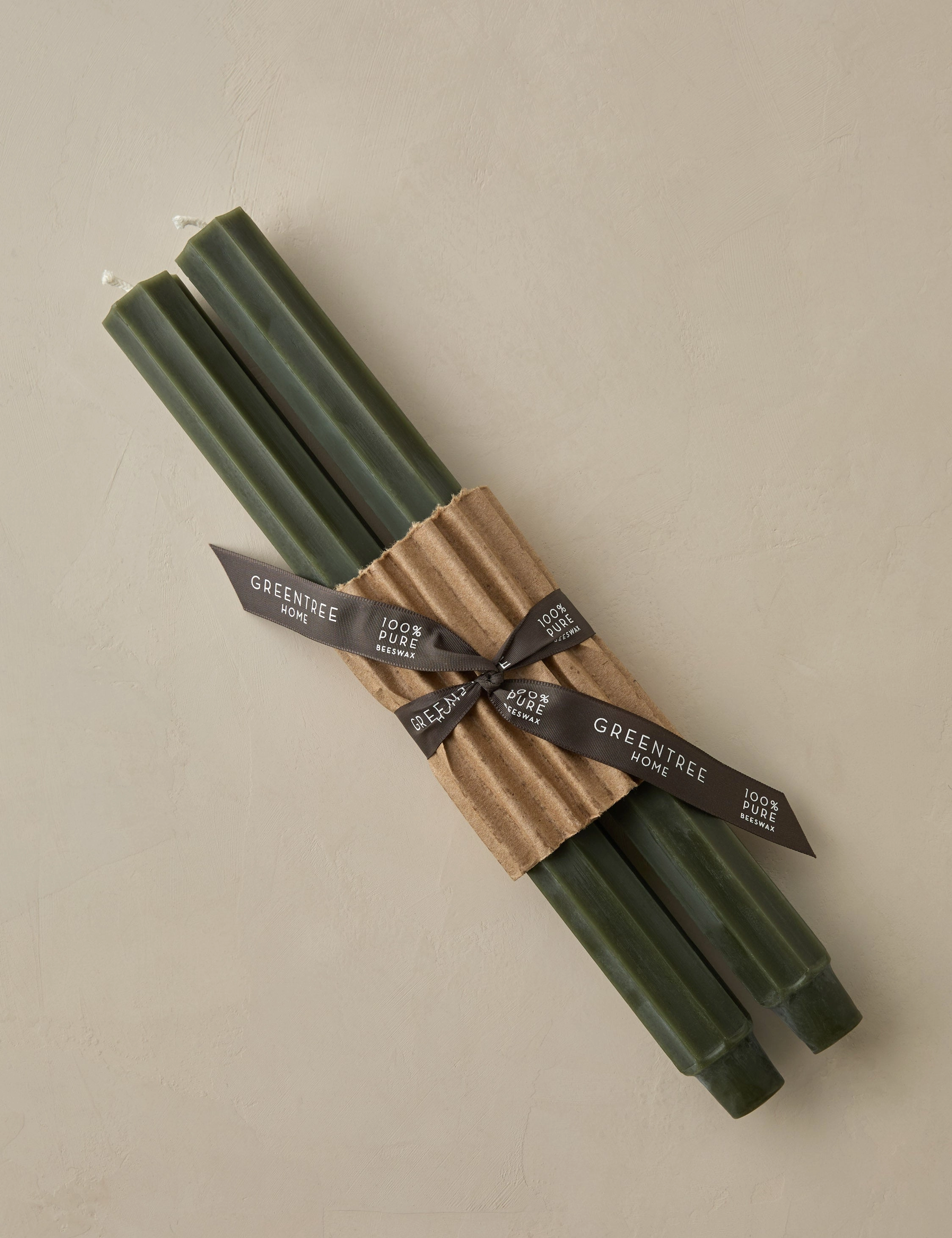 Fluted Church Taper (Set of 2) by Greentree Home