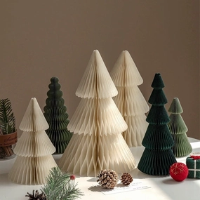Foldable Honeycomb Paper Christmas Treeshome decoration ,modern home decor 