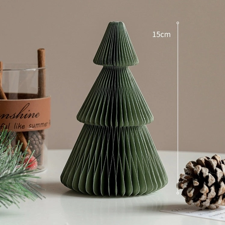 Foldable Honeycomb Paper Christmas Trees