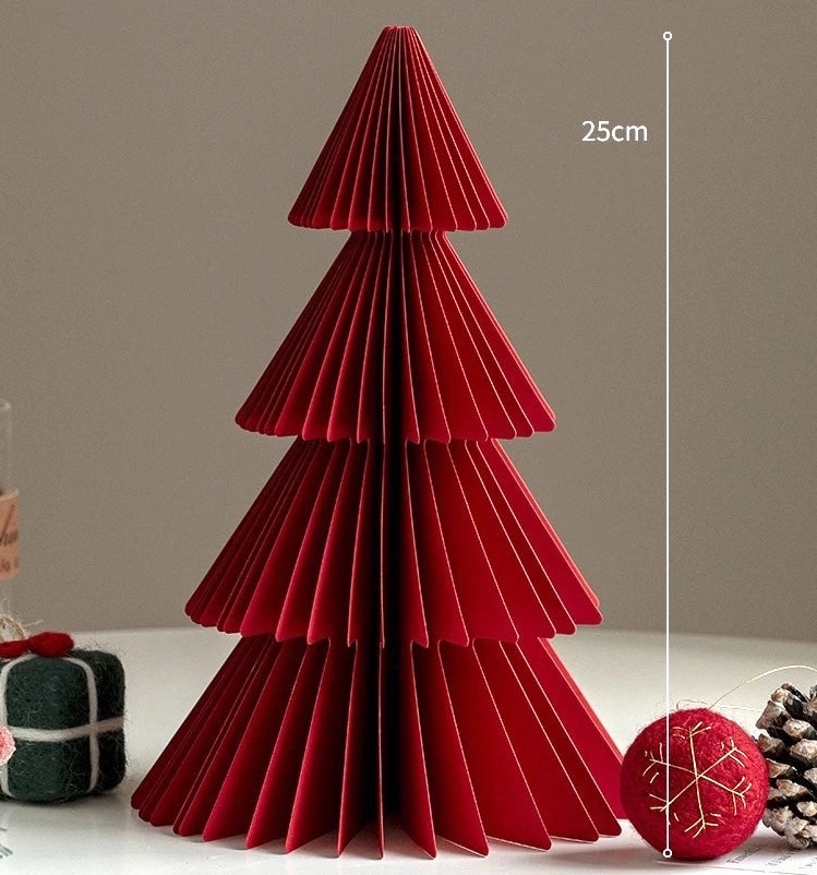 Foldable Honeycomb Paper Christmas Trees