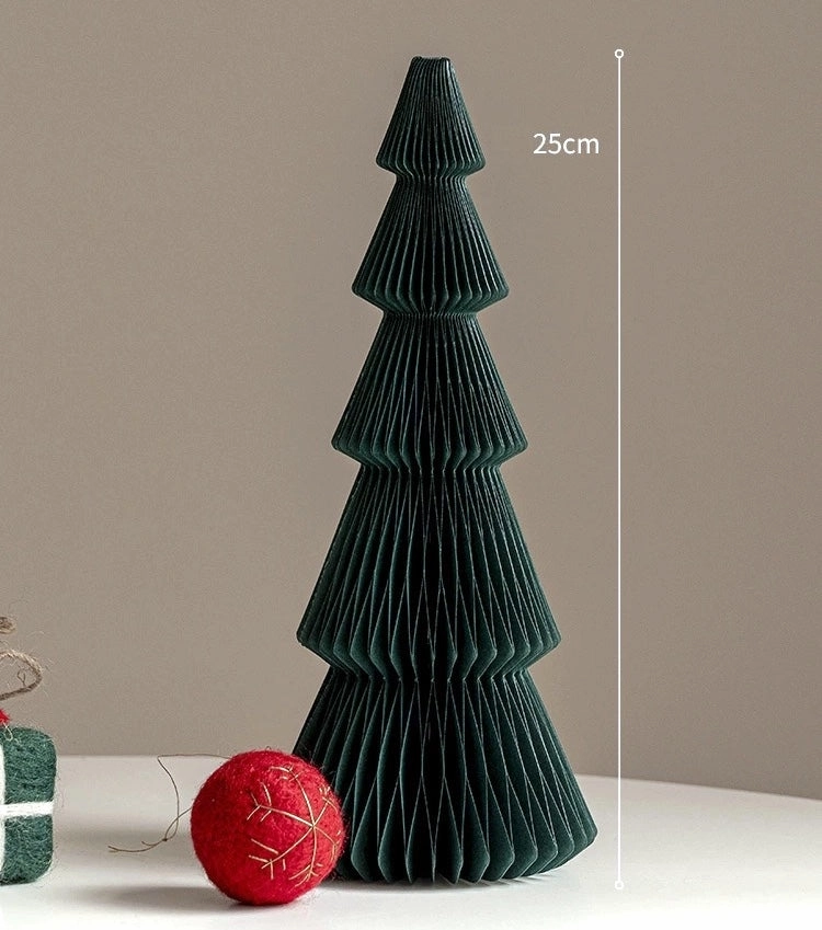 Foldable Honeycomb Paper Christmas Trees