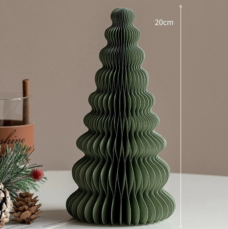 Foldable Honeycomb Paper Christmas Trees