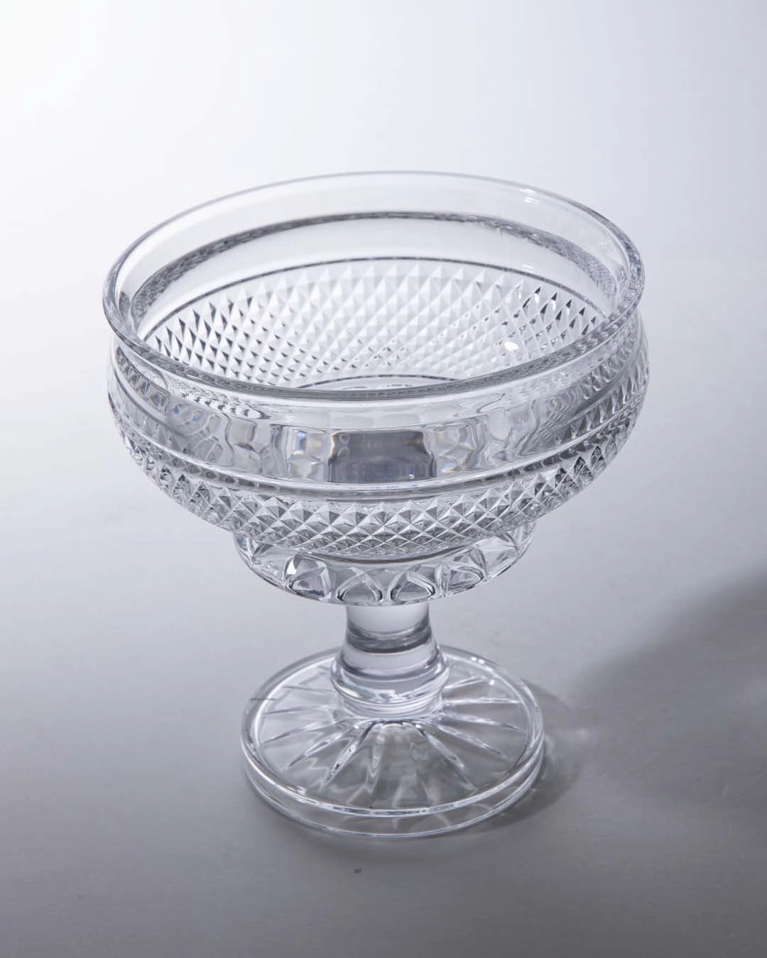 Footed Crystal Fruit Bowl - Small