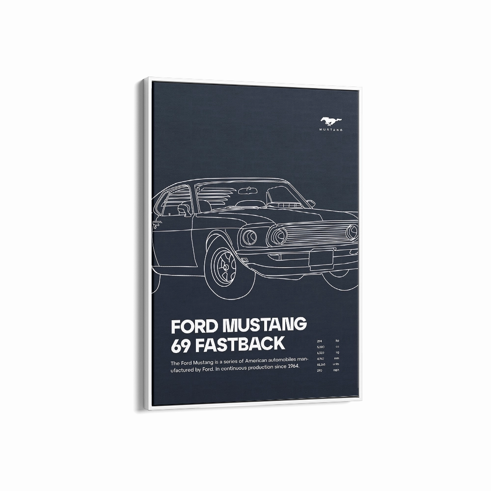 Ford Mustang 69 Fastback 02 Navy