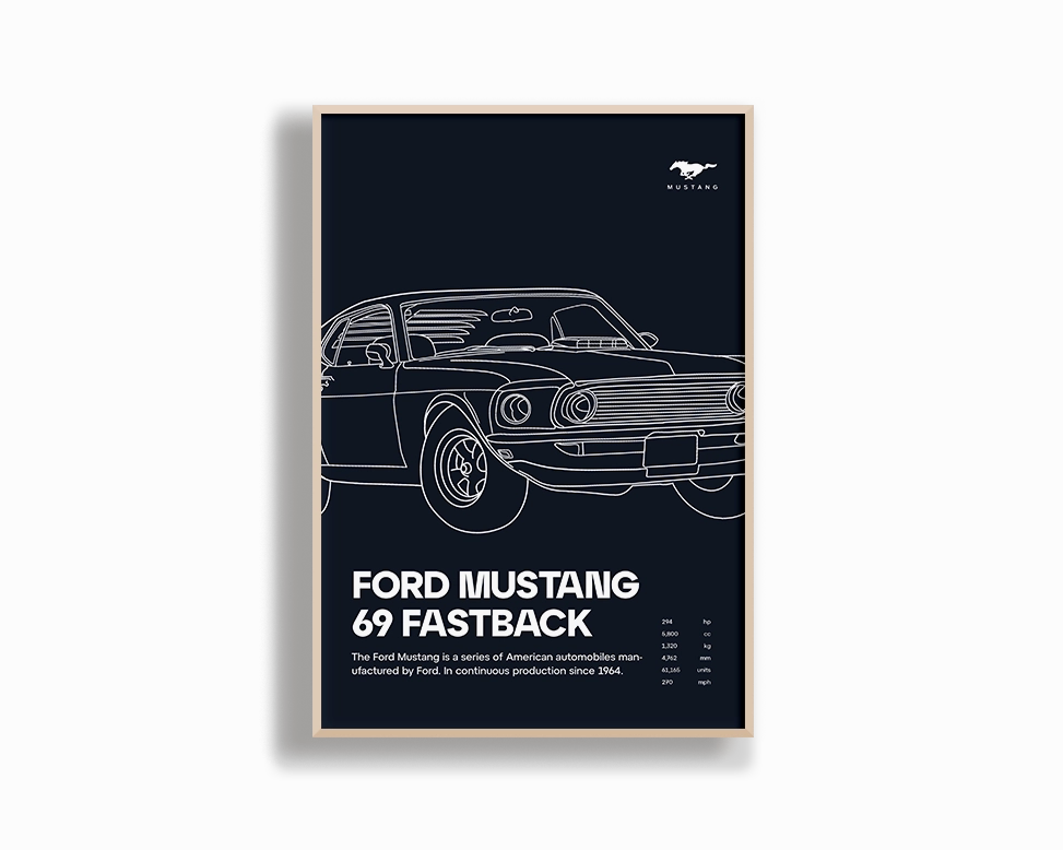 Ford Mustang 69 Fastback 02 Navy