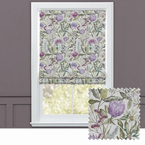 Fortazela Printed Cotton Made to Measure Roman Blinds Violetbedding sets ,throw blankets 