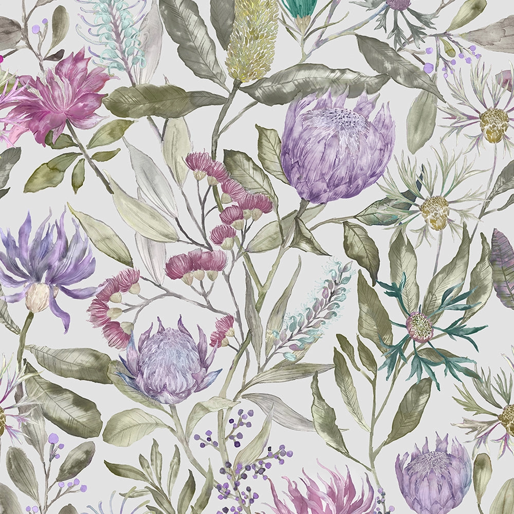 Fortazela Printed Cotton Made to Measure Roman Blinds Violet