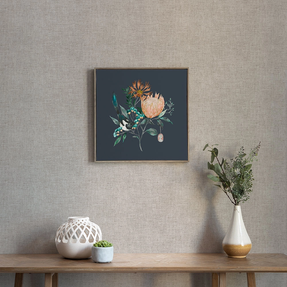 Fortazela Sapphire Framed Canvas Stonemodern home decor ,home decor for bedroom 