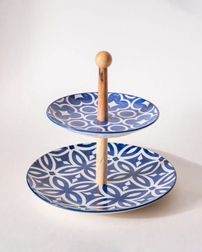 Fractal 2-Tier Cake Standmodern kitchen decor ,kitchen dinner set ,dinnerware 