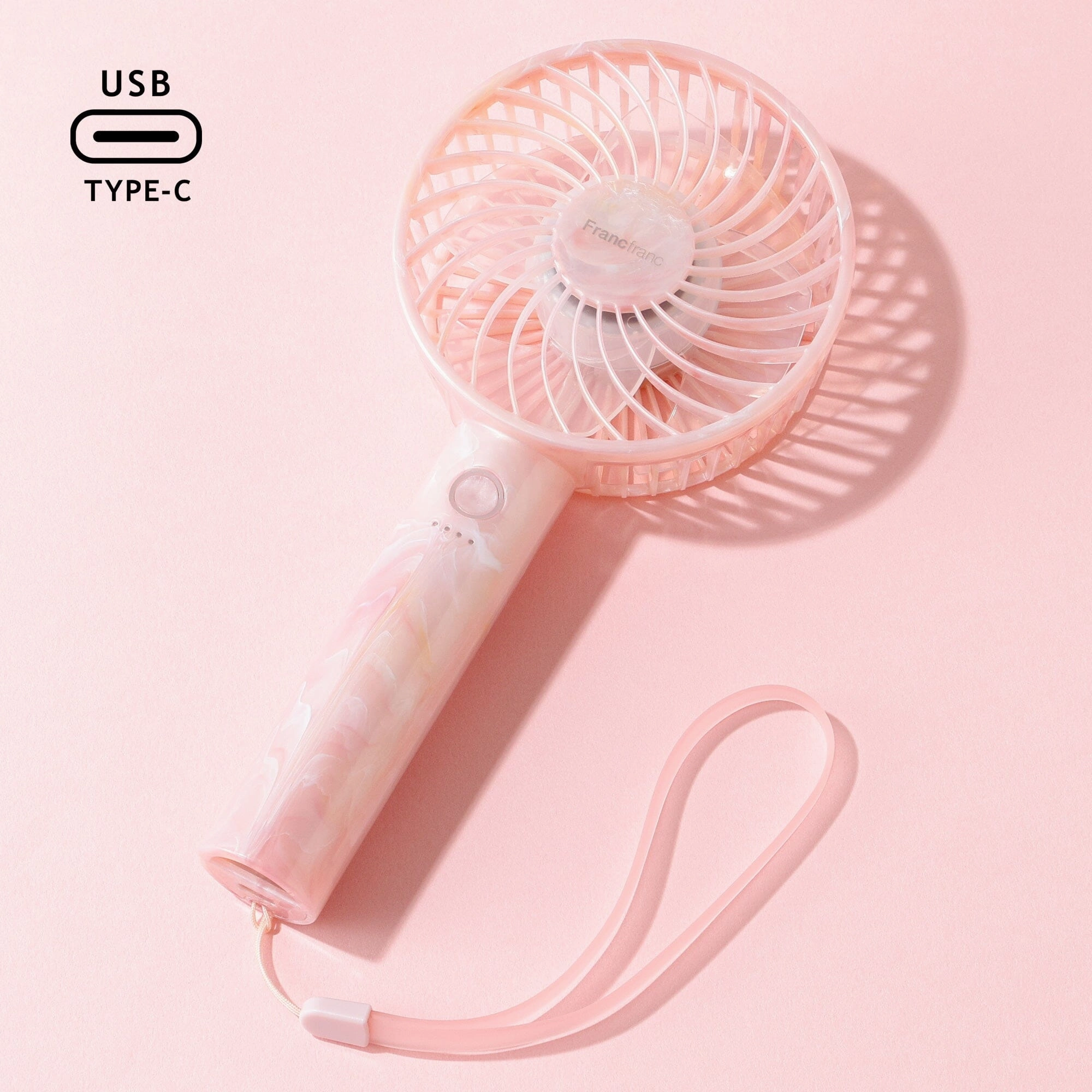 FRAIS Handy Fan Sheer Marble Pinkhome decor ,wall decor 