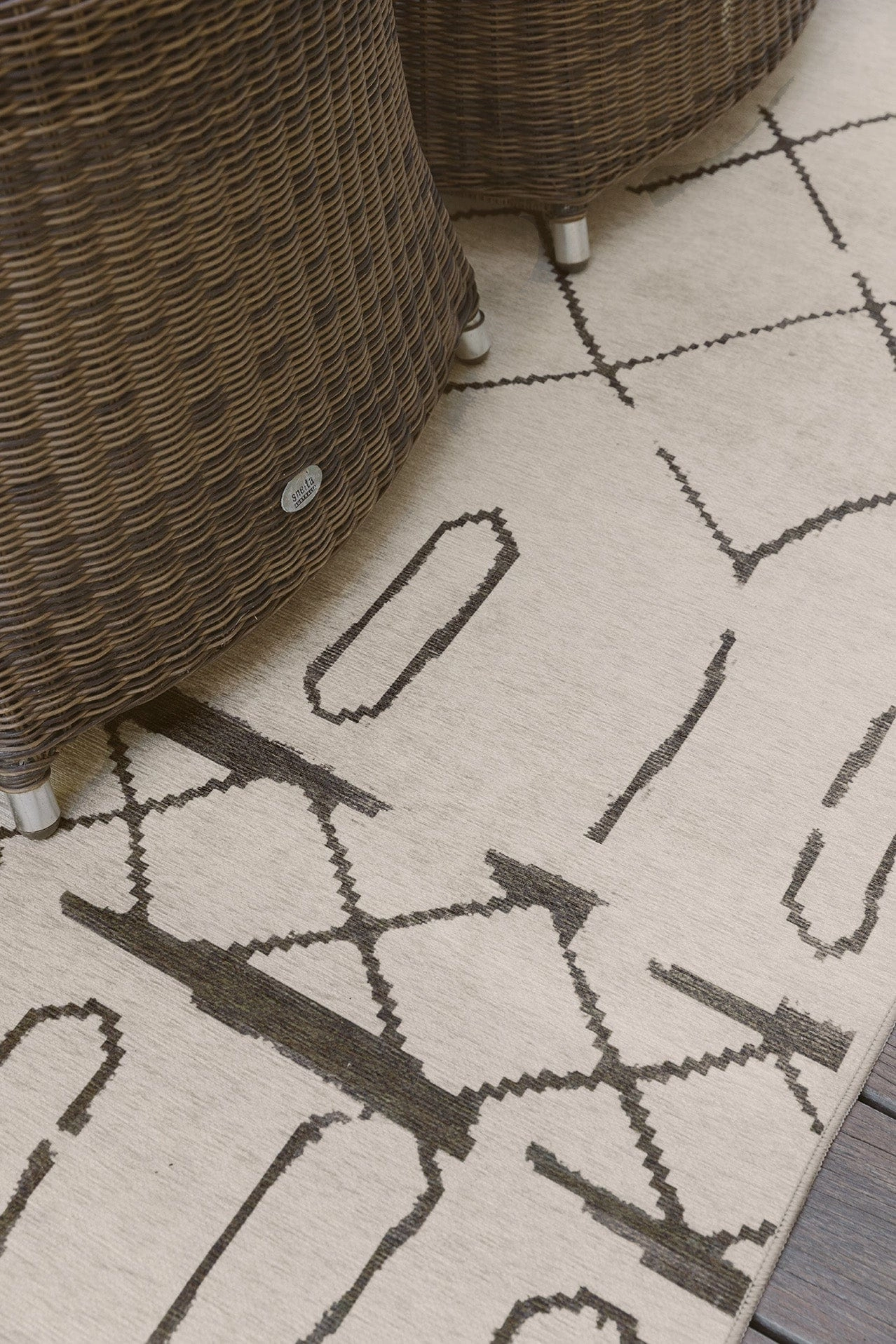 Fralyn Brown Beige Indoor Outdoor Washable Rug *NO RETURNS UNLESS FAULTY