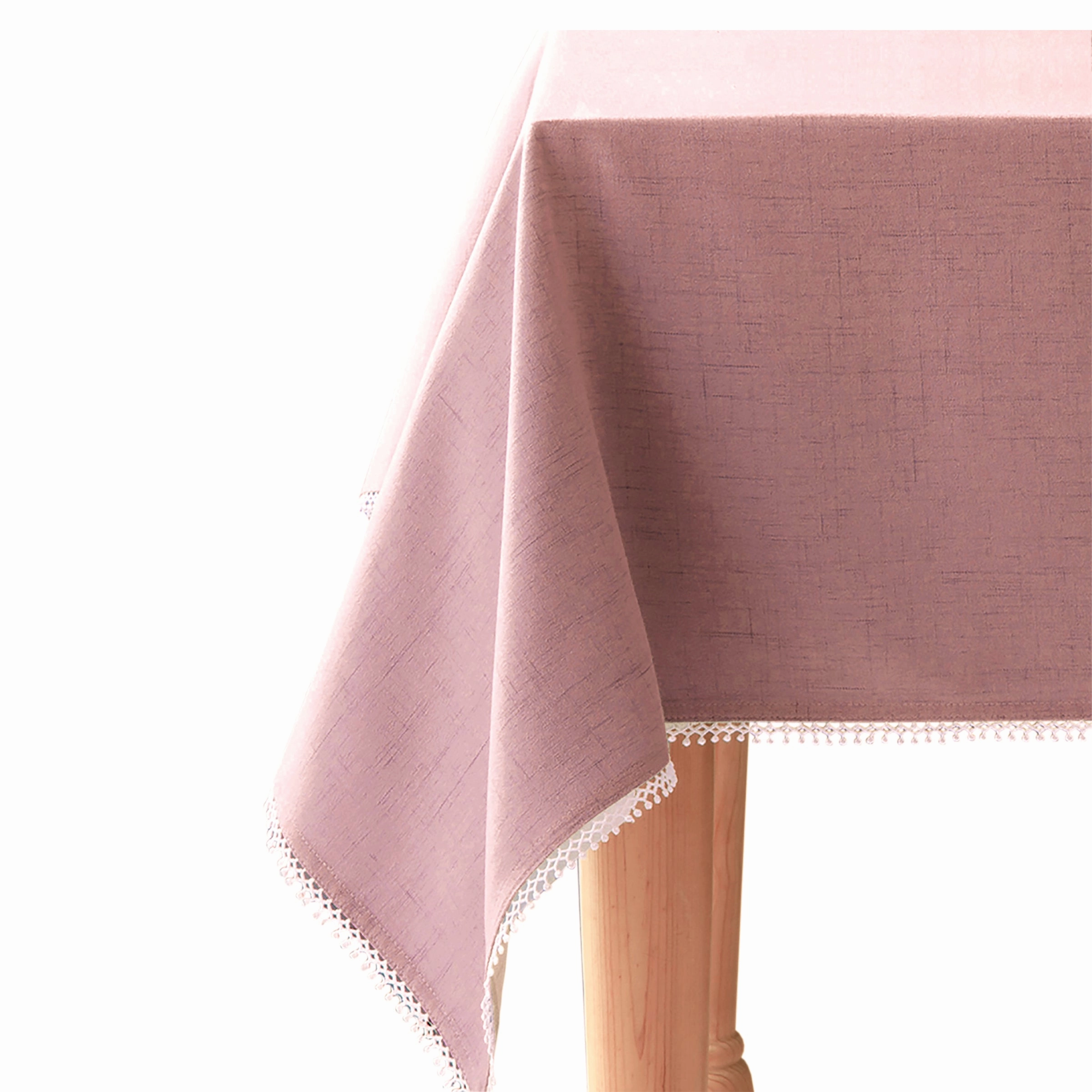 French Perle Blush 60X84 Tableclothmodern kitchen decor ,kitchen dinner set ,dinnerware 