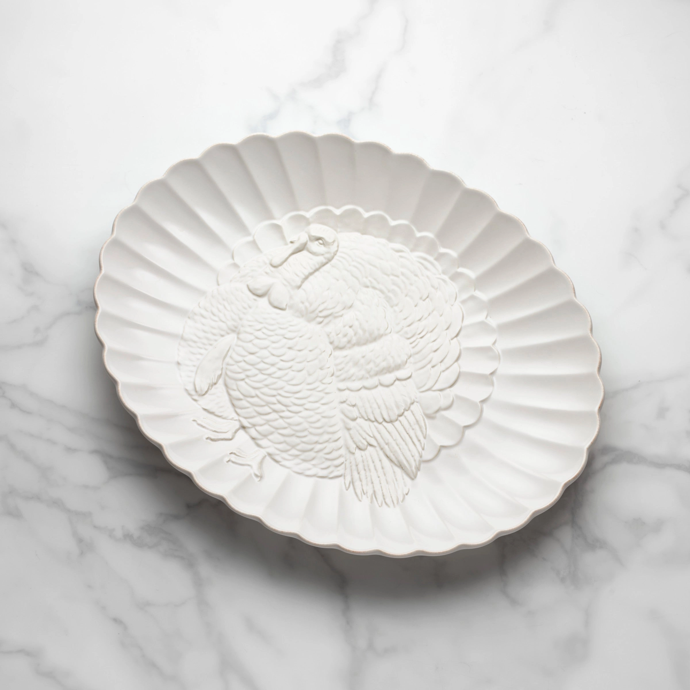 French Perle Carved Turkey Plattermultipurpose serving tray
