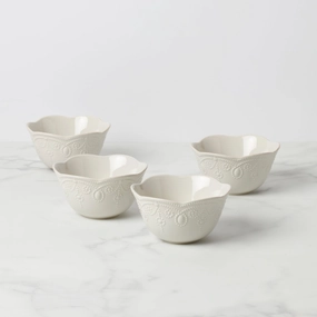 French Perle Fruit Bowls - Set of 4modern kitchen decor ,kitchen dinner set ,dinnerware 