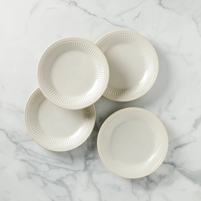 French Perle Groove Dinner Plates - Set of 4modern kitchen decor ,kitchen dinner set ,dinnerware 