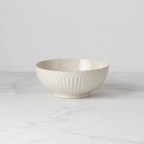 French Perle Groove White Medium Bowlmodern kitchen decor ,kitchen dinner set ,dinnerware 