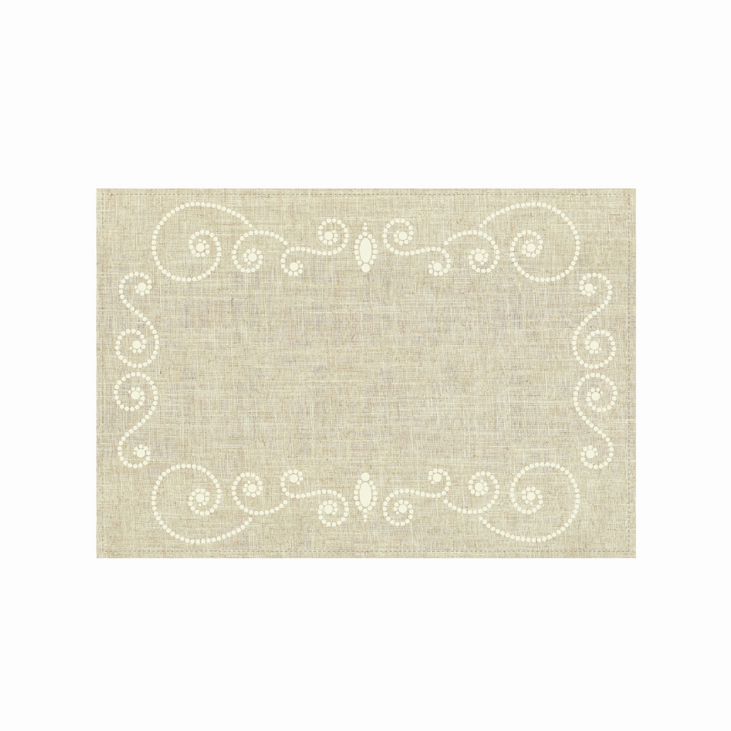 French Perle Linen Placematmodern kitchen decor ,kitchen dinner set ,dinnerware 