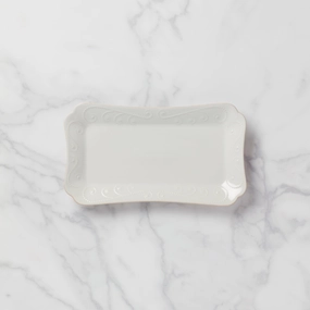 French Perle White Hors d'Oeuvres Traymultipurpose serving tray