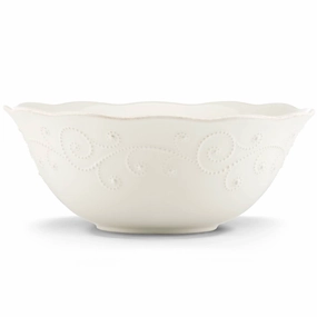 French Perle White Large Serving Bowlmodern kitchen decor ,kitchen dinner set ,dinnerware 