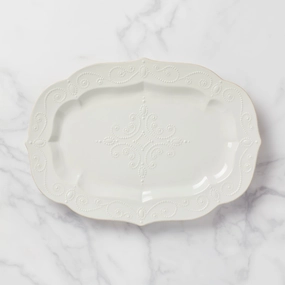 French Perle White Large Serving Plattermultipurpose serving tray