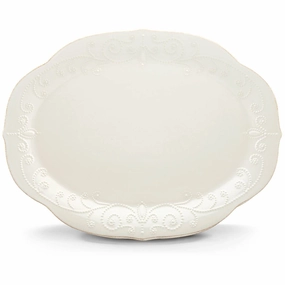 French Perle White Oval Serving Plattermodern kitchen decor ,kitchen dinner set ,dinnerware 