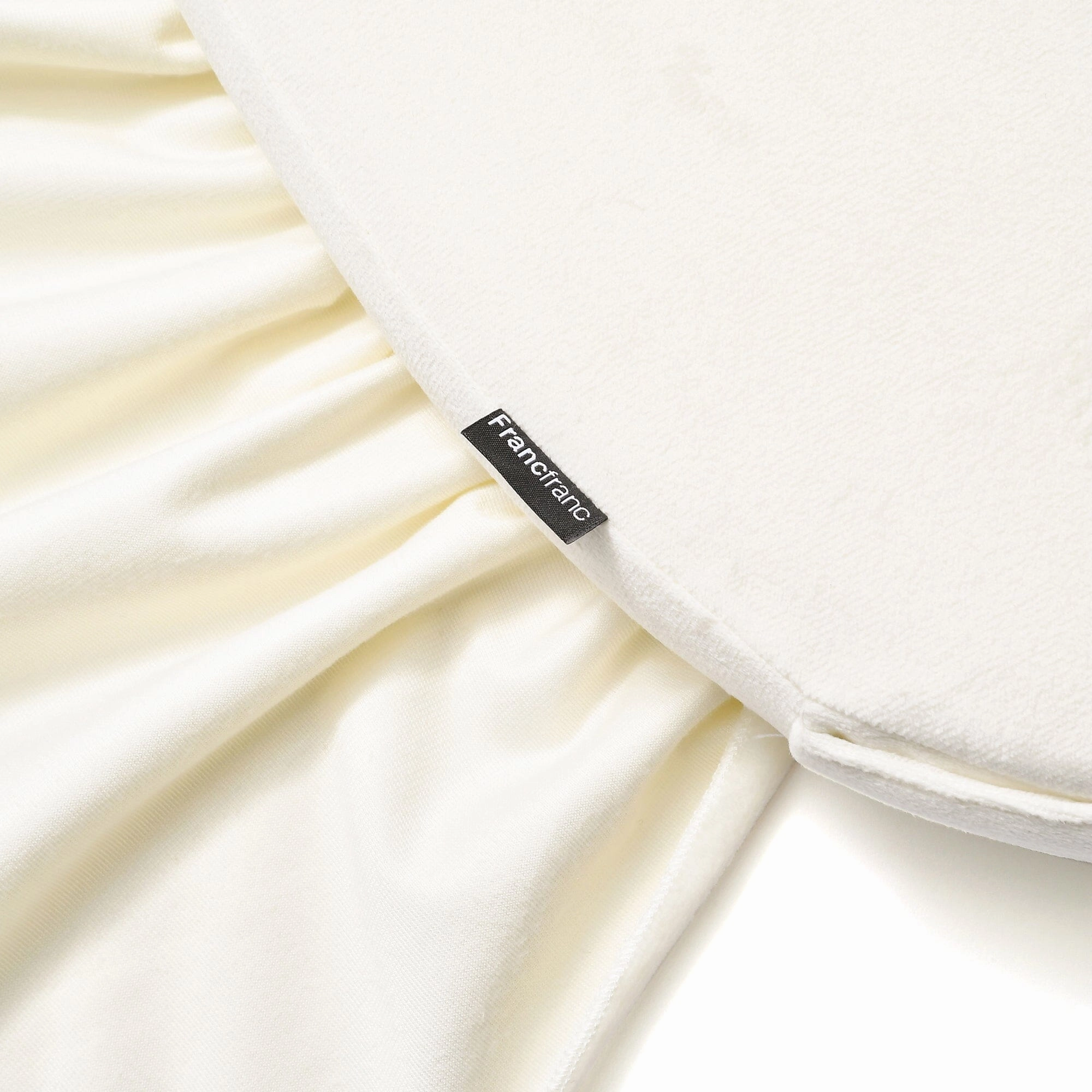 Frill Chair Seat Cushion  Ivory