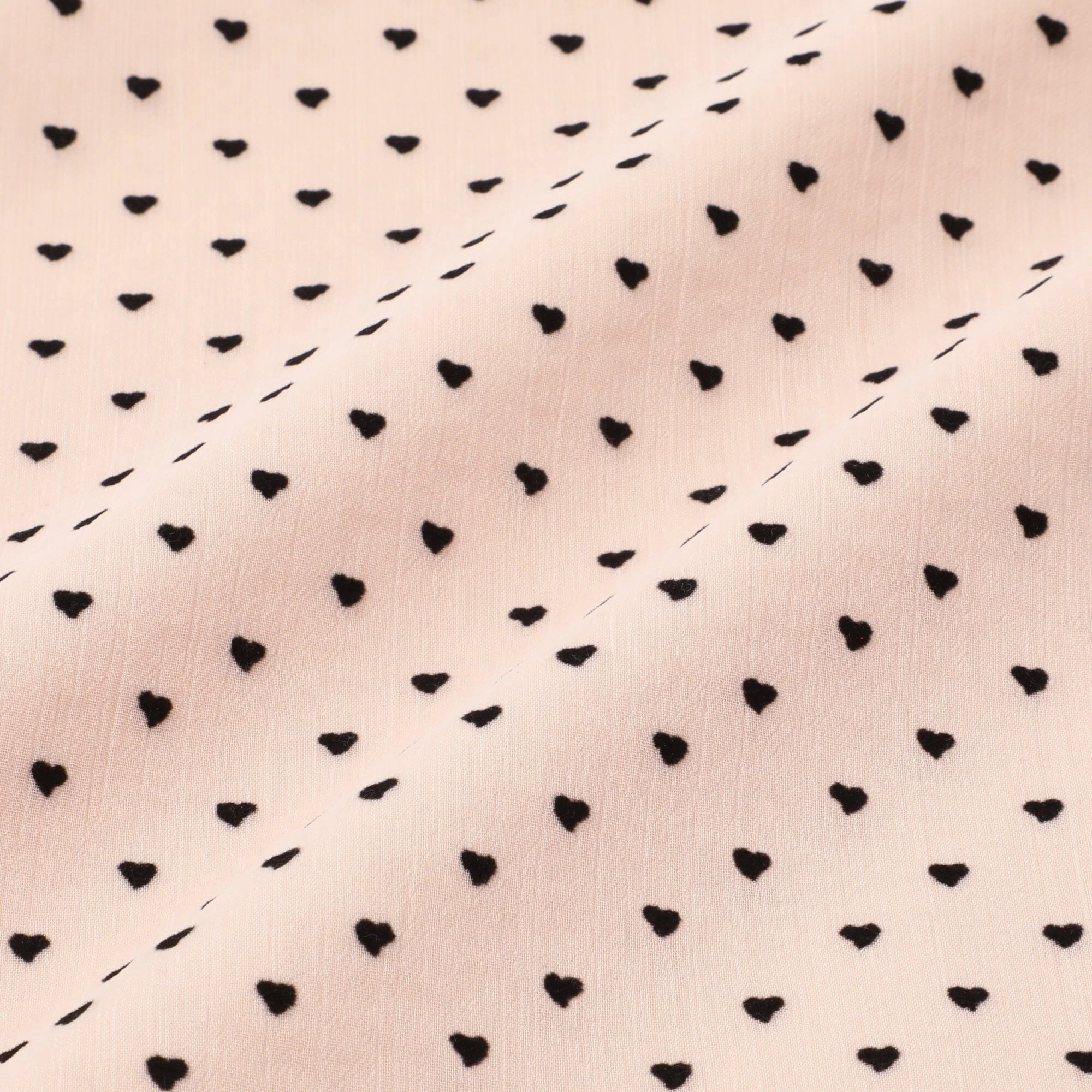 Frill Heart Cushion Cover 450 X 450 Light Pink