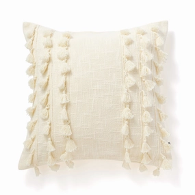 Fringe Tassel Cushion Cover 450 X 450 Whitebedding sets ,throw blankets 