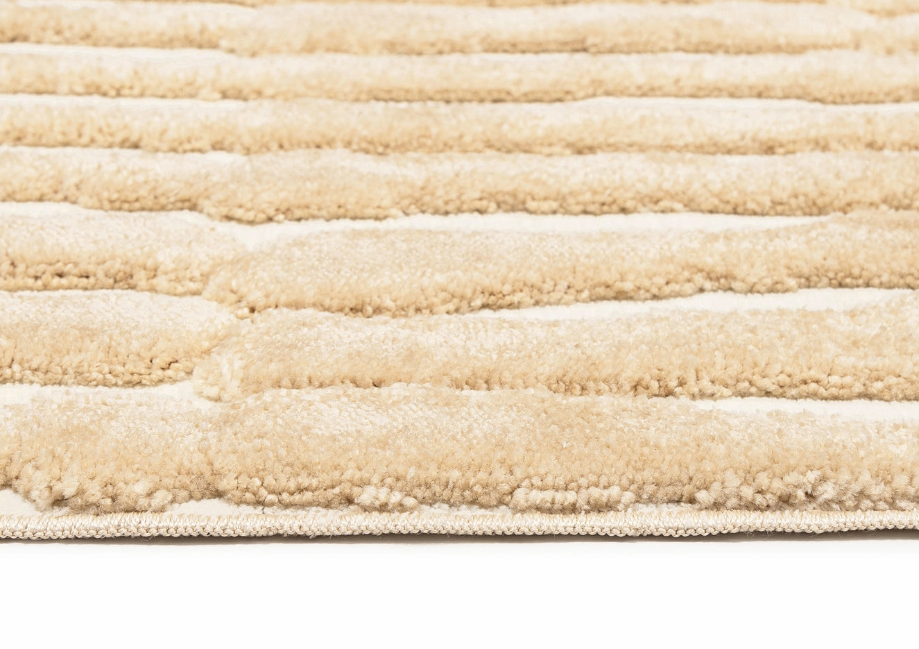 Fritzie Champagne Abstract Striped Rug *NO RETURNS UNLESS FAULTY