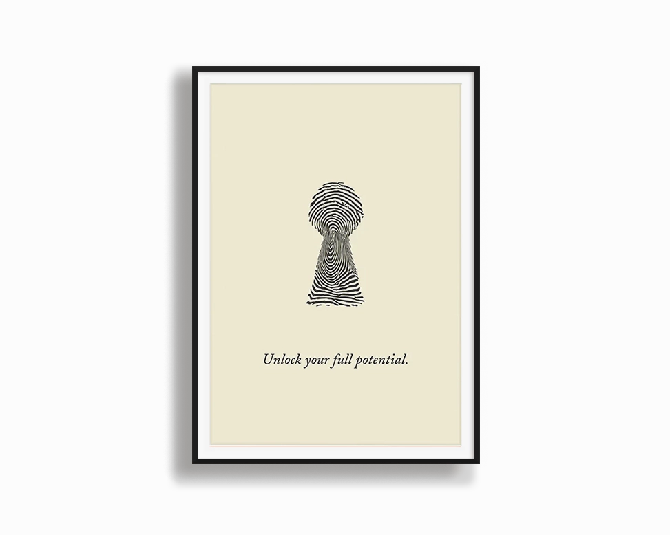 Full potential, unlocked 1modern abstract painting decor