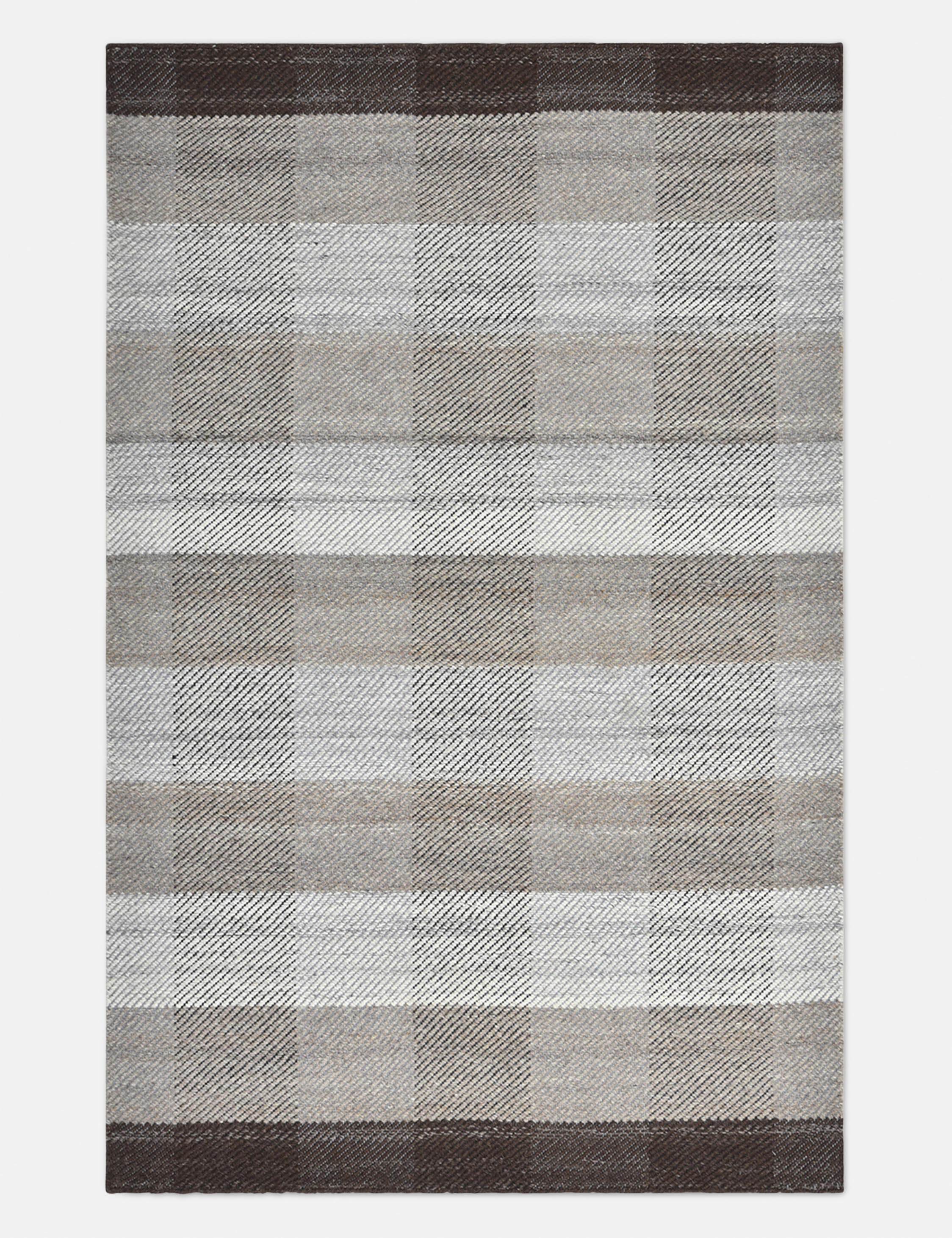 Fuller Handwoven Wool Rugmodern color block patchwork rug