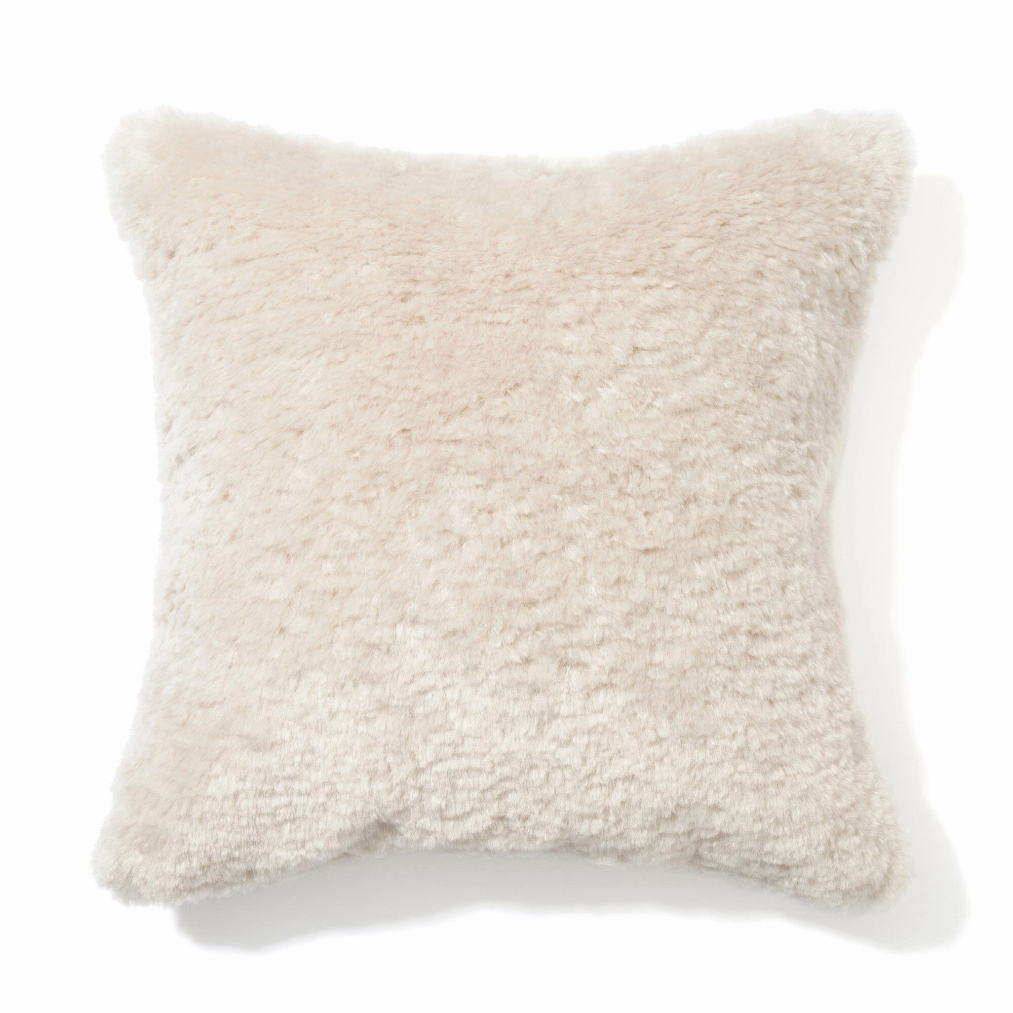 Fur AD Cushion Cover 450 X 450 Beigebedding sets ,throw blankets 
