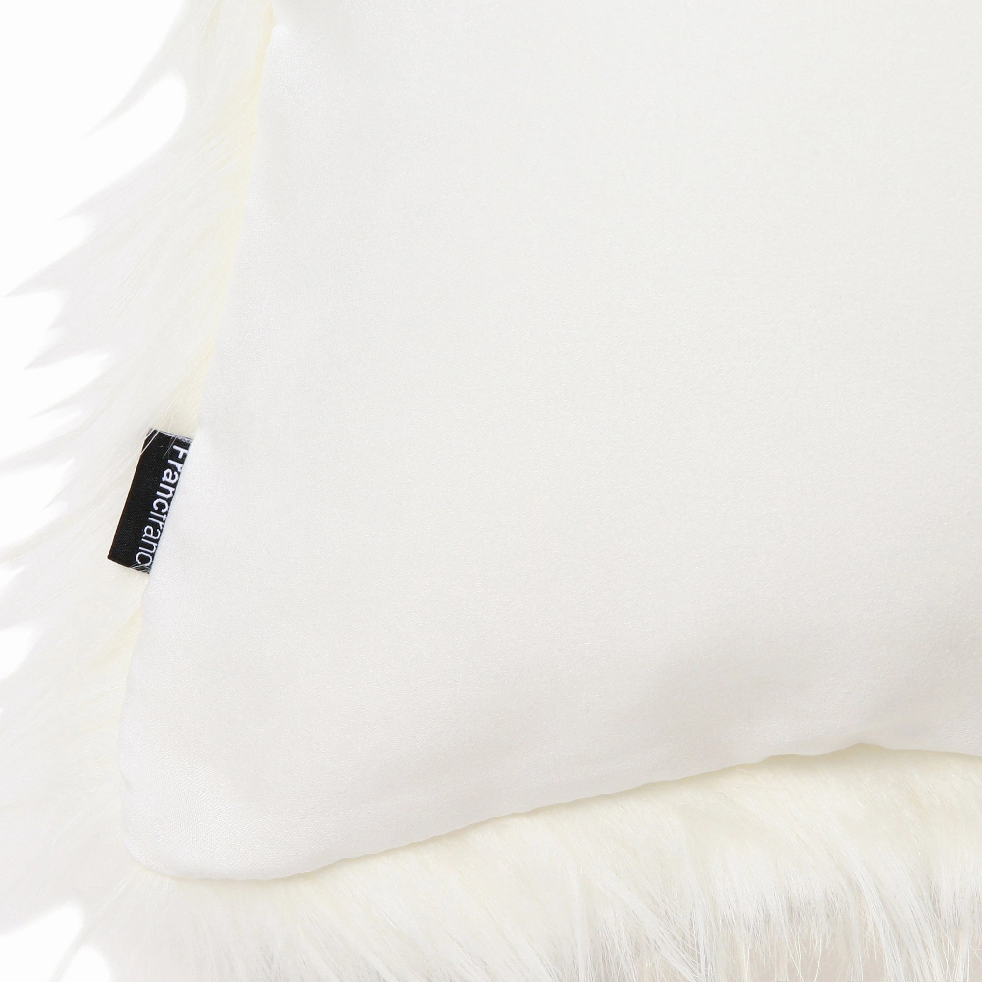 Fur H Cushion Cover 450 X 450 White