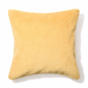 Fur X Cushion Cover 450 X 450 Yellowbedding sets ,throw blankets 