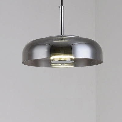 Future Deco Brass and Glass Ceiling Light