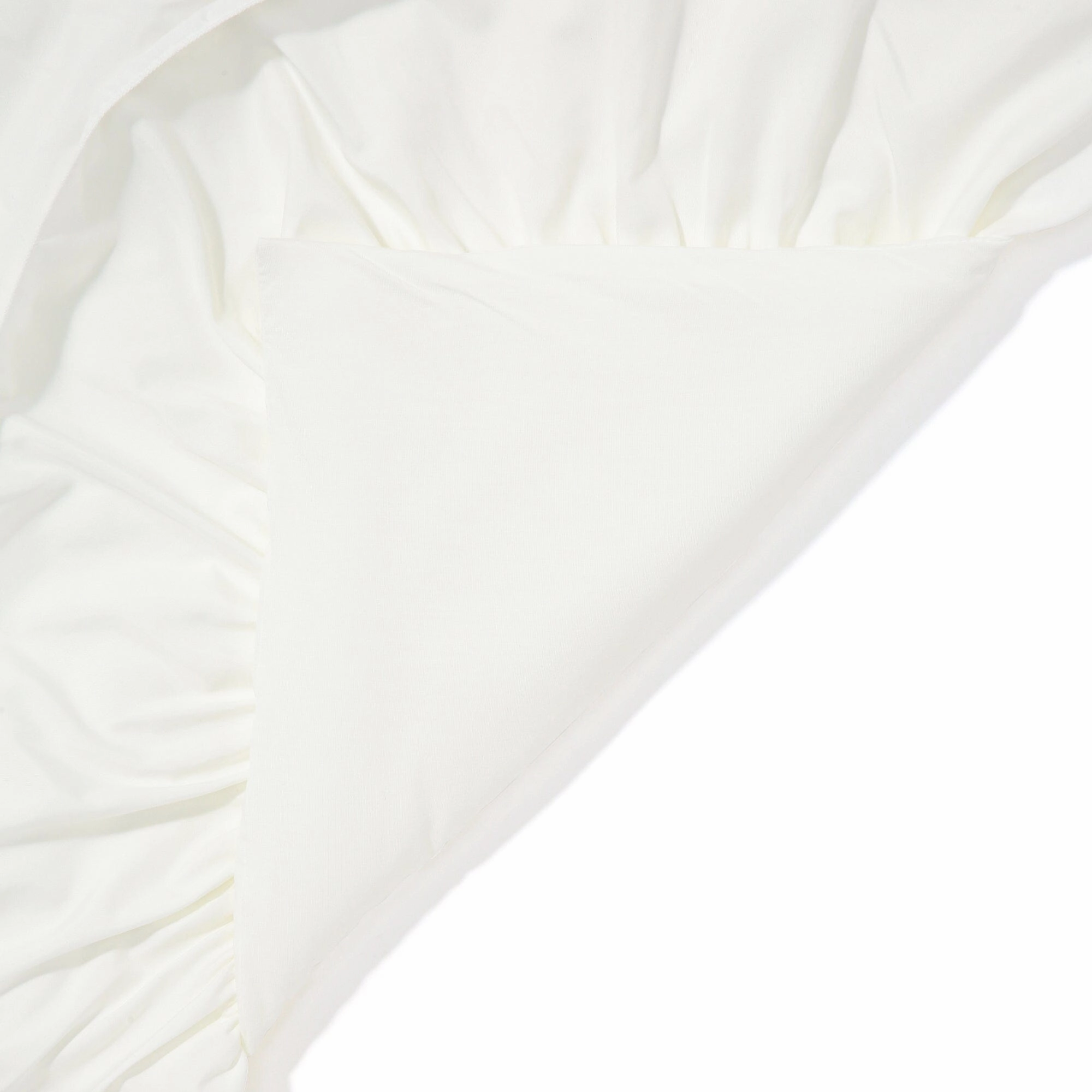 Fuwaro Cooling Futon Ruffle Single White