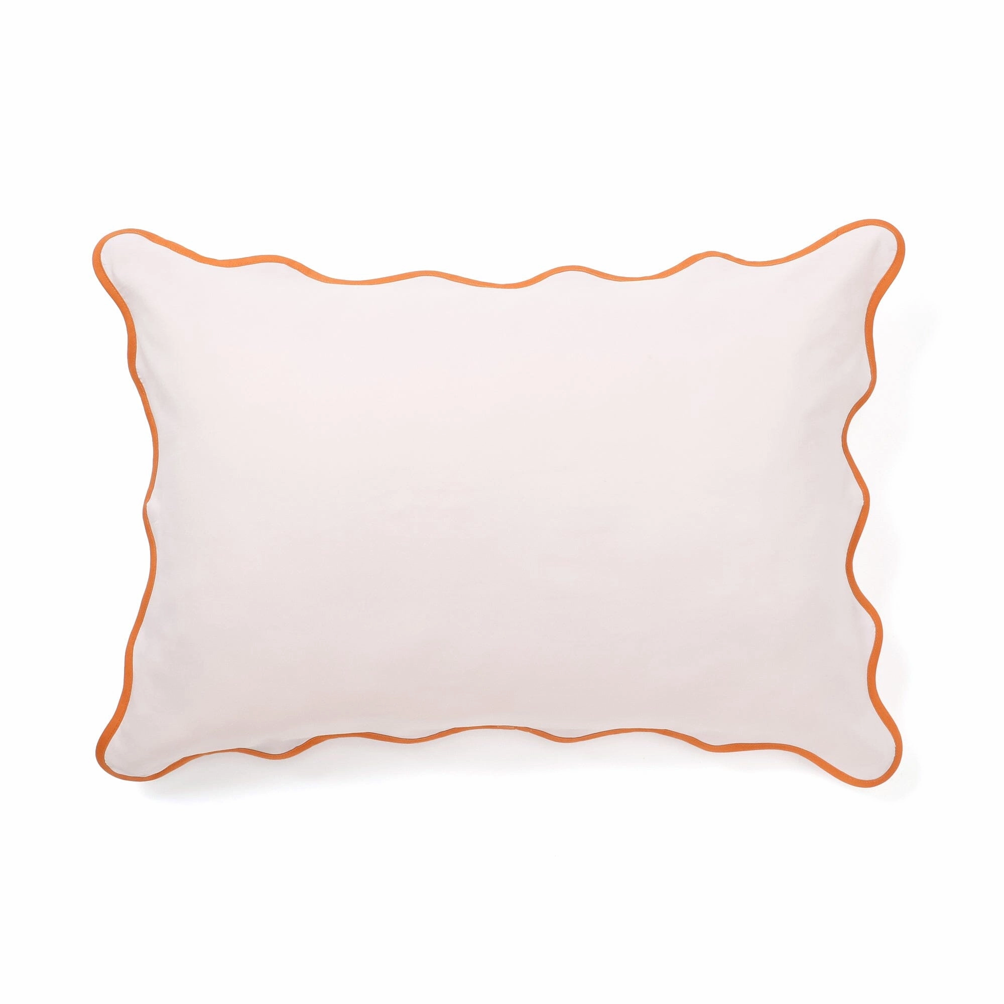 Fuwaro Cooling Pillow Cover Bicolor Wave 700 X 500 Pink X Orange