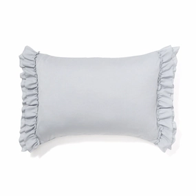 Fuwaro Cooling Pillow Cover Ruffle 700 X 500 Greybedding sets ,throw blankets 
