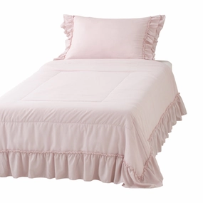 Fuwaro Cooling Quilt Frill Double Pinkbedding sets ,throw blankets 