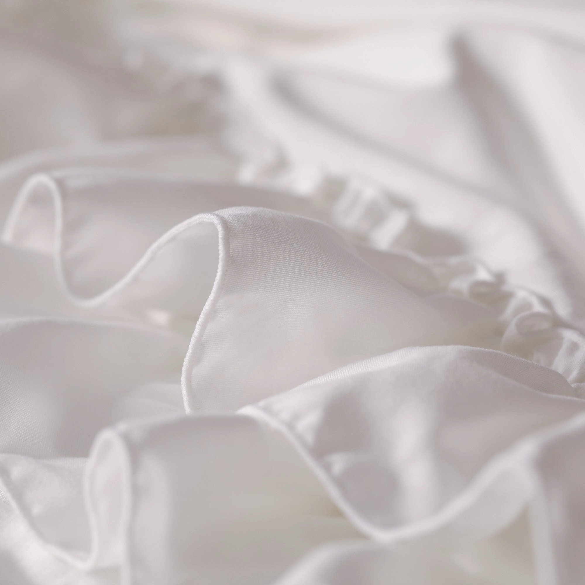 Fuwaro Cooling Quilt Frill Single White