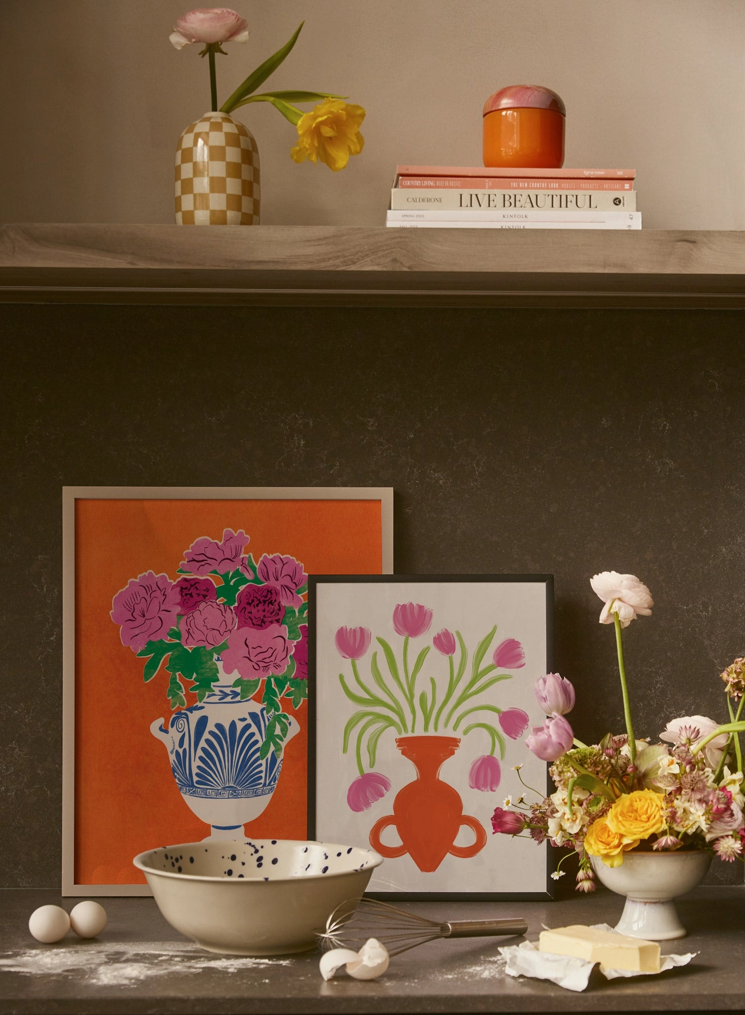 Garden Jewels in Pink, Poster