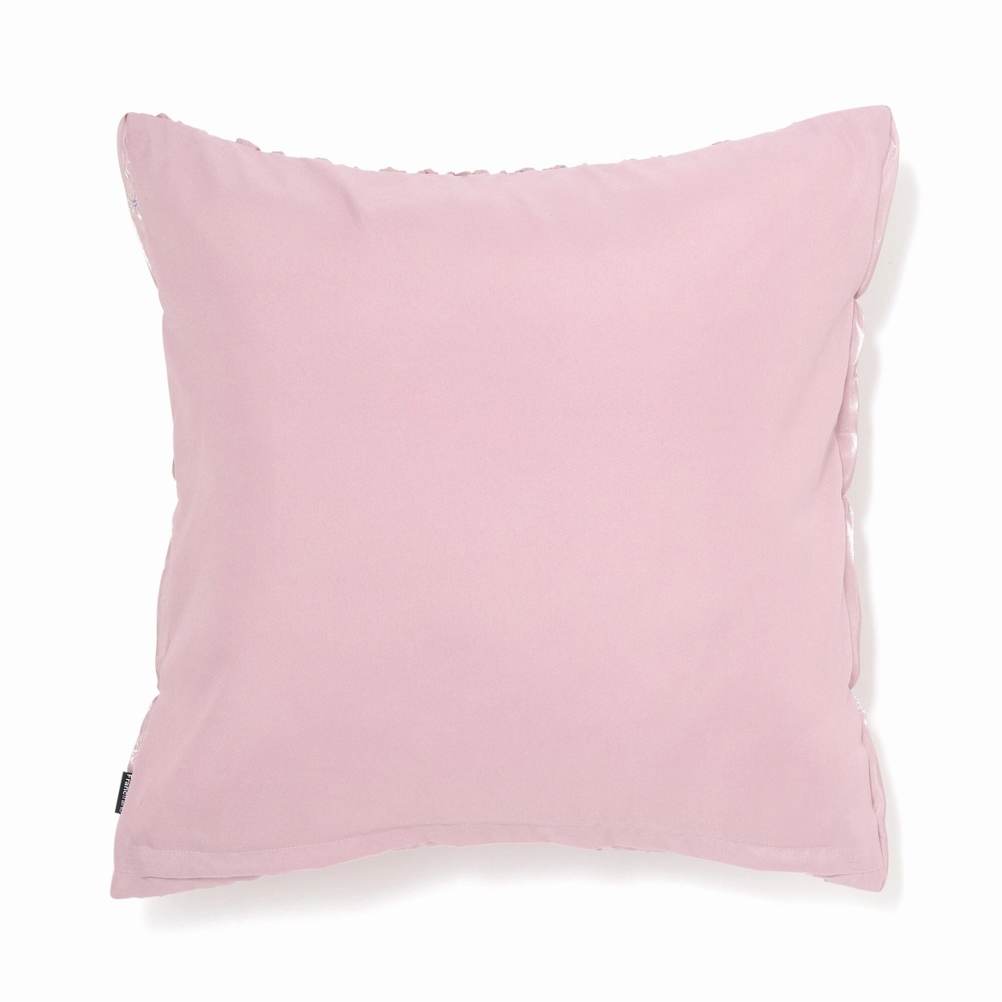 Gather Emb Flower Cushion Cover 450 X 450 Purple