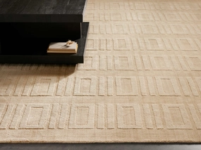 Geo Hand-Knotted Rugmodern color block patchwork rug