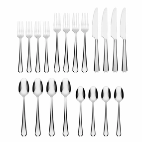 Geo Mirror 20 Piece Flatware Seteco-friendly bamboo fiber tableware set 