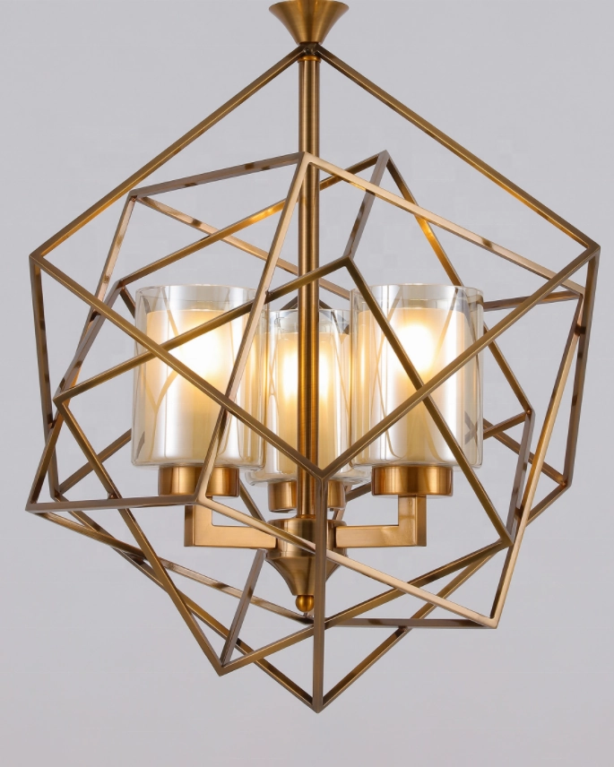 Geometric Cage Pendant Light