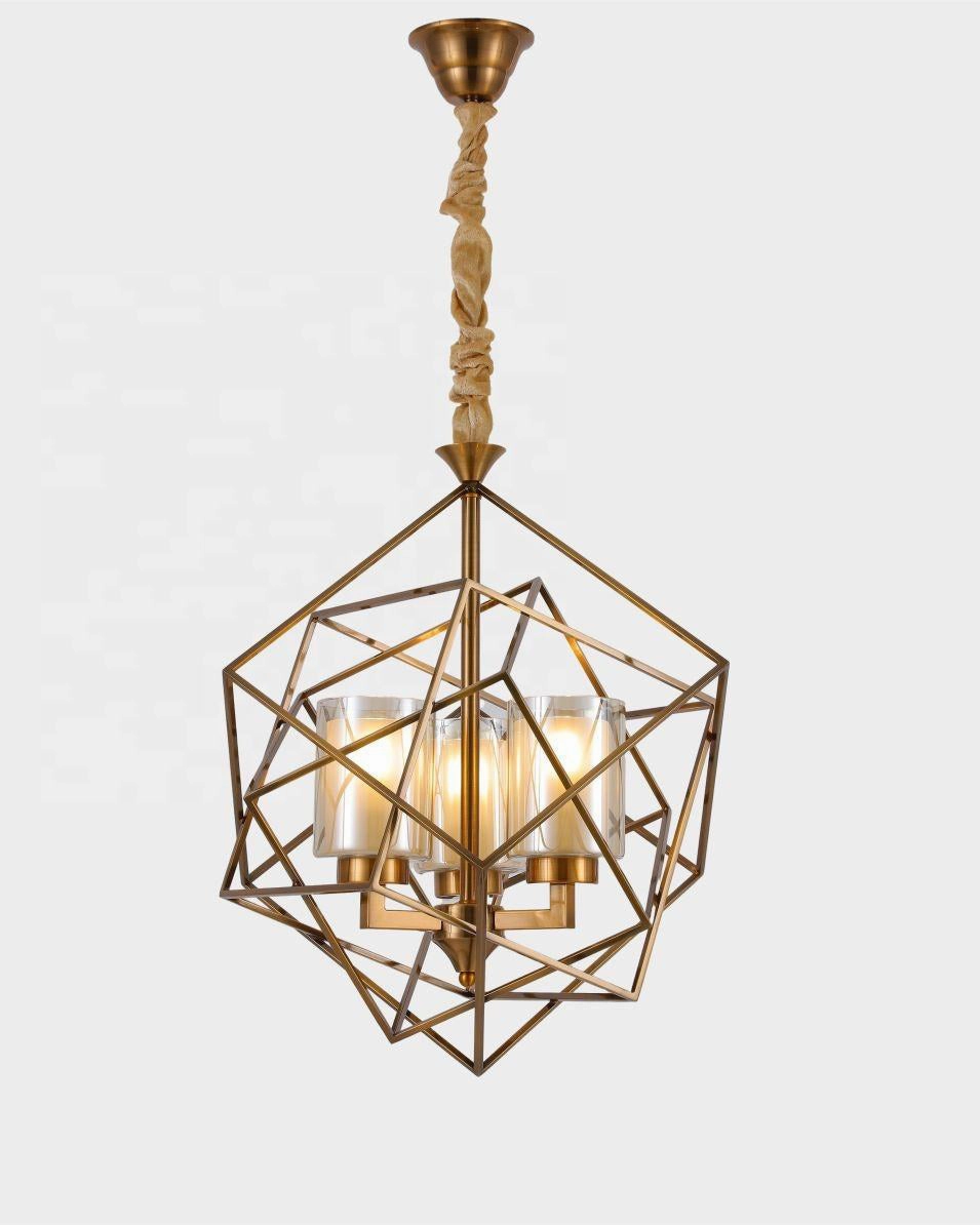 Geometric Cage Pendant Light