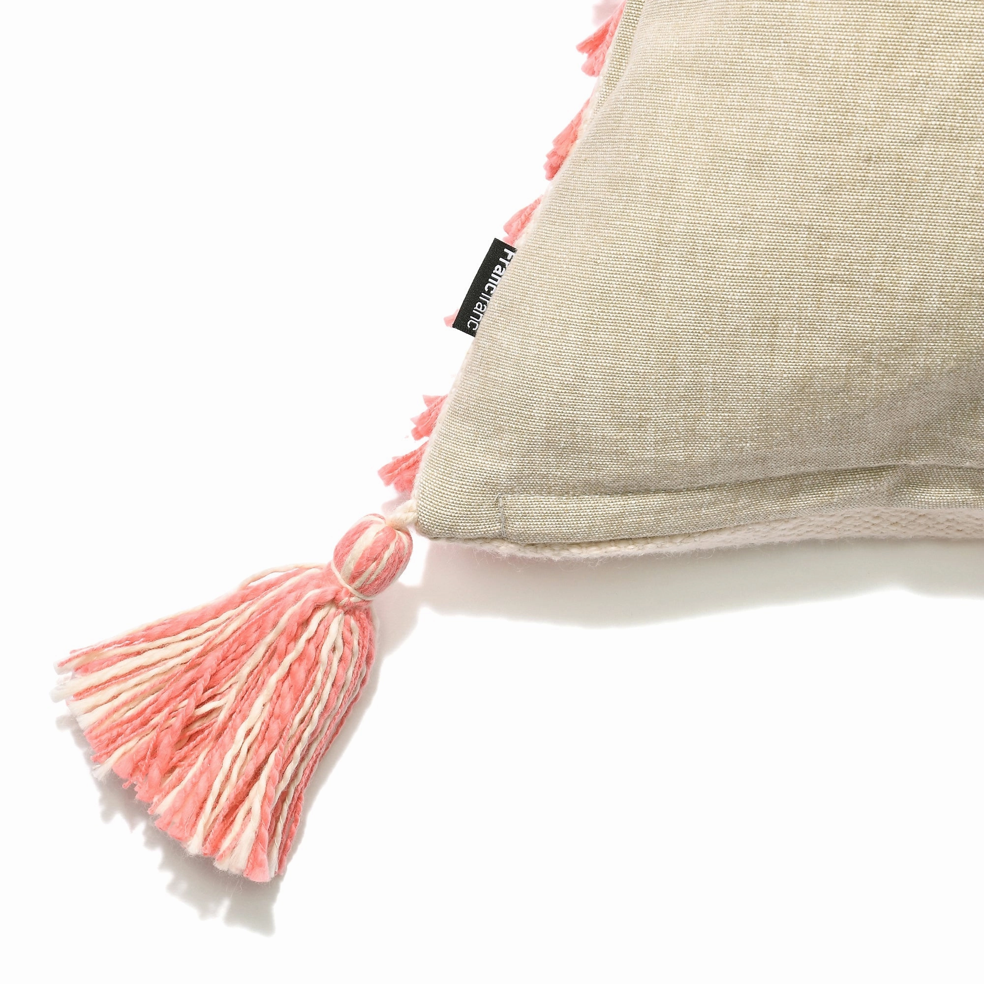 Geometric Tuft Cushion Cover 450 X 450 Natural X Orange