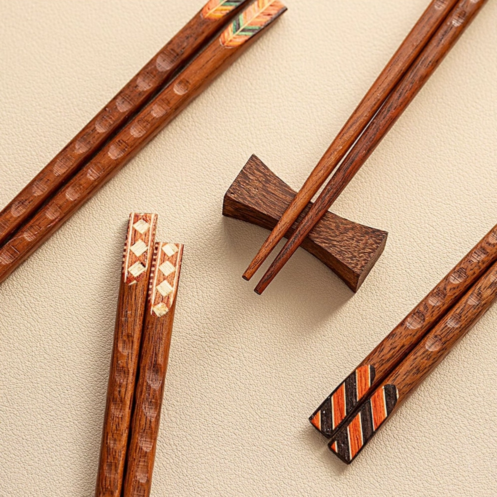 Geometry Japanese Style Wooden Chopsticks